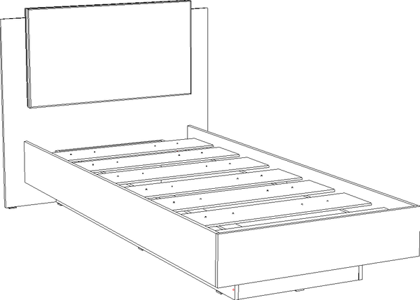 Односпальная кровать Премиум Оливия 90x200 