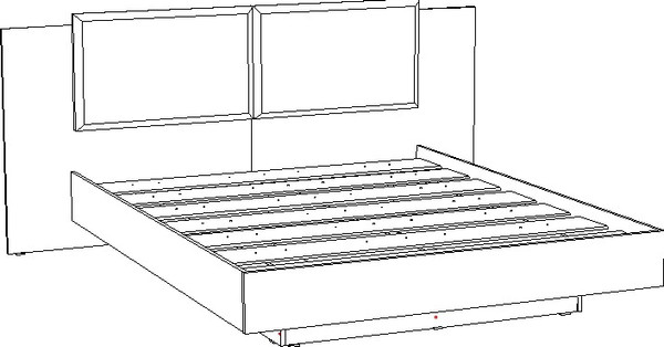 Полуторная кровать Премиум Оливия 140x200