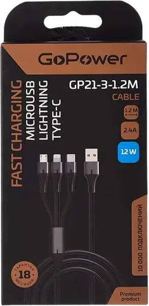 Кабель GoPower 00-00028388