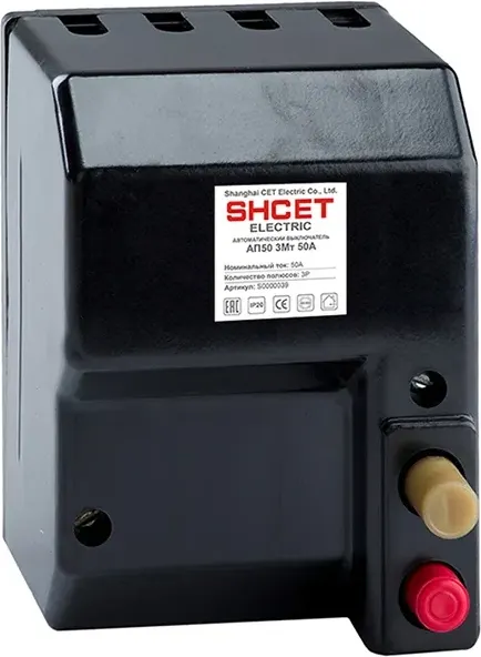 Выключатель автоматический SHCET АП-50-3МТ 3Р 1.6А 10In / S0000003 - фото