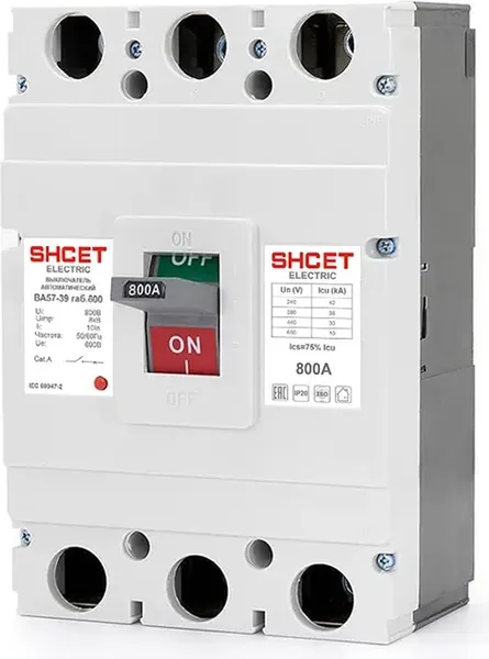 Выключатель автоматический SHCET ВА 57- 39 3Р 630А 38кА / S0000606 - фото