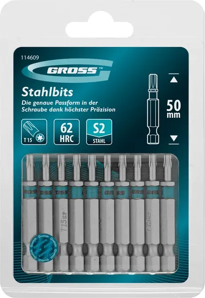 Набор бит Gross Torx 15x50мм / 114609