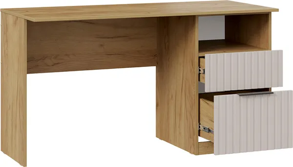 Письменный стол ТриЯ Хилтон 1350 Тип 3 / 290019 (дуб крафт золотой/мокко матовый)