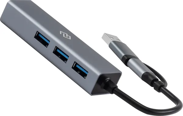 Док-станция для ноутбука Digma DHUB-LAN-4PORT