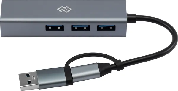 Док-станция для ноутбука Digma DHUB-LAN-4PORT