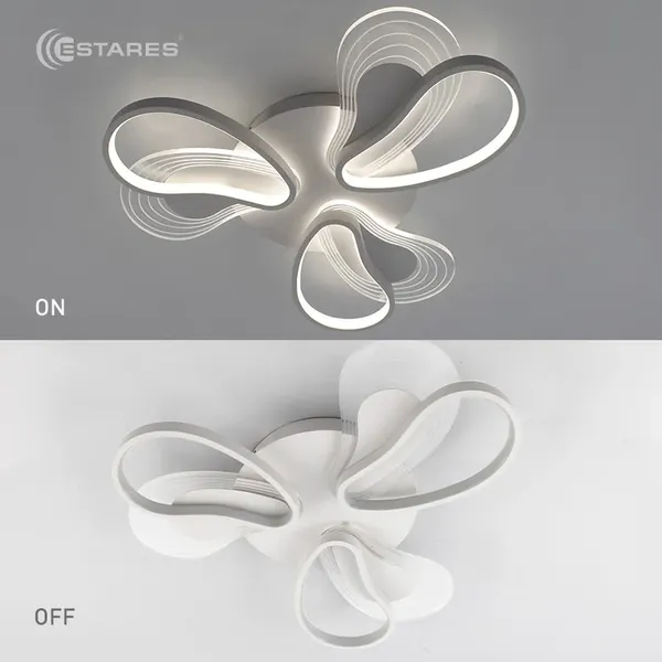 Люстра Estares Lola 80W 6F-RC-490X65-WHITE/WHITE-220-IP20