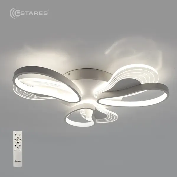 Люстра Estares Lola 80W 6F-RC-490X65-WHITE/WHITE-220-IP20