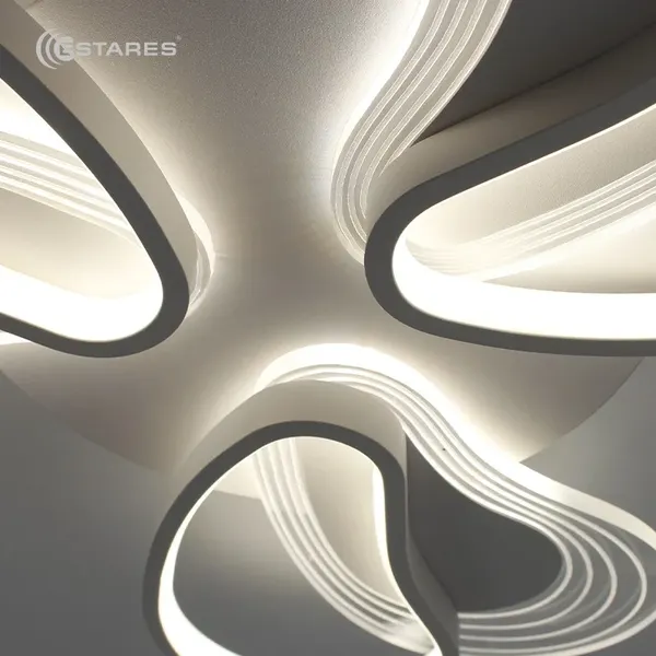 Люстра Estares Lola 80W 6F-RC-490X65-WHITE/WHITE-220-IP20