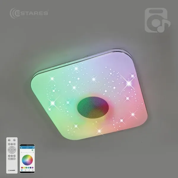 Люстра Estares RGB 40W S-APP-330-WHITE/WHITE-220-IP20 - фото