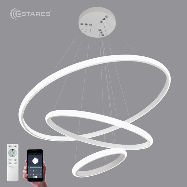 Люстра Estares Latte 70W 3R-APP-600x1100-WHITE/WHITE-220-IP20