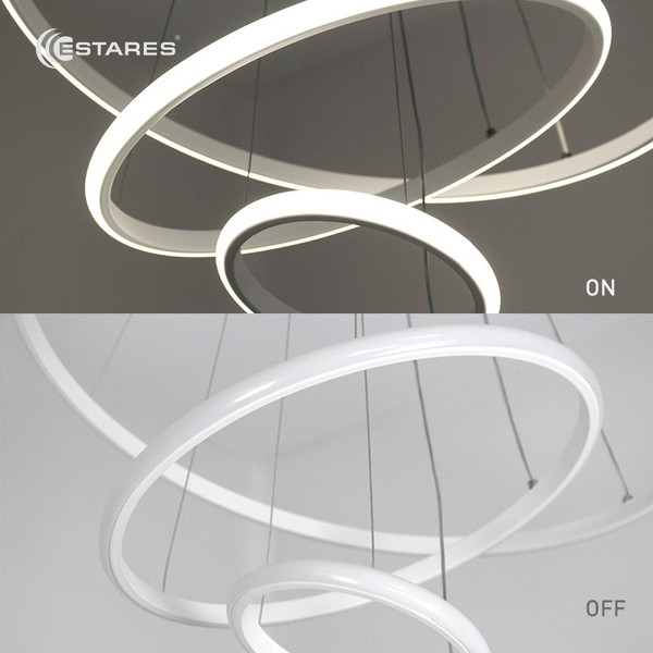 Люстра Estares Latte 70W 3R-APP-600x1100-WHITE/WHITE-220-IP20