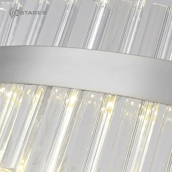 Люстра Estares Sofia 120W R-APP-550x1100-CHROME/CLEAR-220-IP20 (черный)