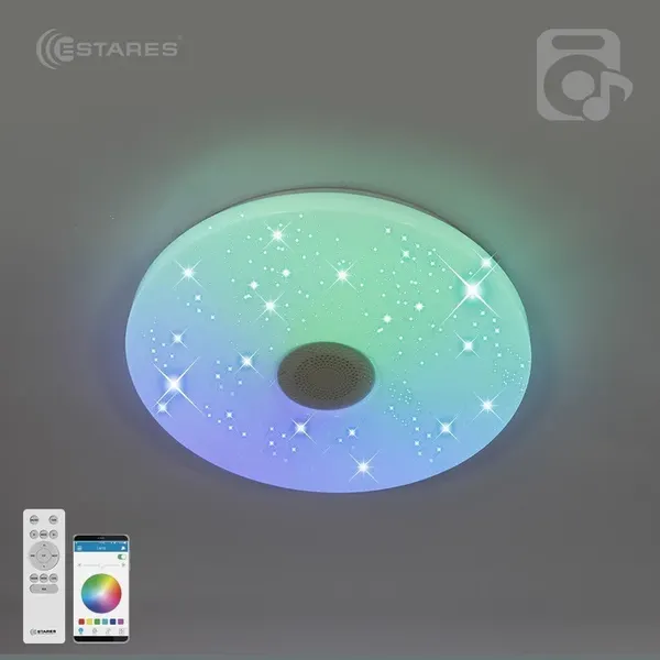 Люстра Estares RGB 40W R-APP-330-WHITE/WHITE-220-IP20