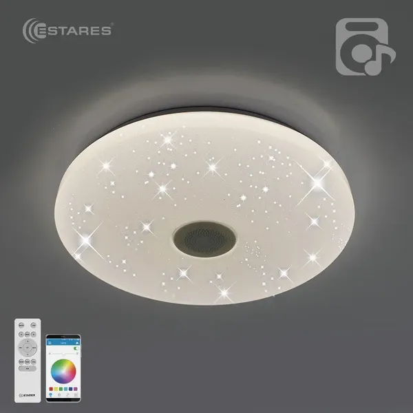 Люстра Estares RGB 60W R-APP-390-WHITE/WHITE-220-IP20