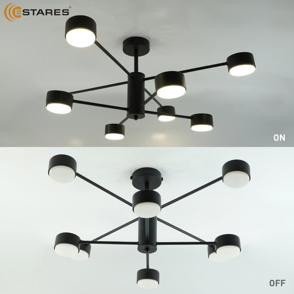 Люстра Estares Gusta 8xGX53 R-780x300-BLACK-IP20