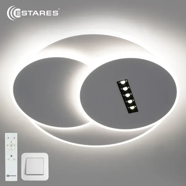 Потолочный светильник Estares Sterren 95W 3R 5DL-RC-495x55-WHITE/BLACK/WHITE-220-IP20 - фото