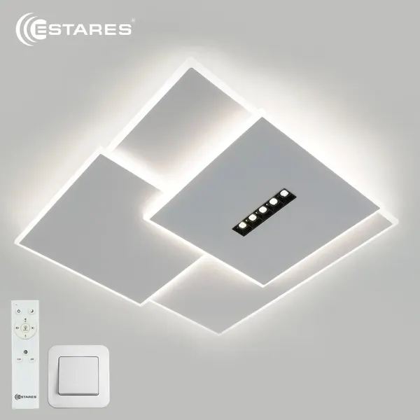 Потолочный светильник Estares Sterren 105W 3S 5DL-RC-520x535x55-WHITE/BLACK/WHITE-220-IP20 - фото