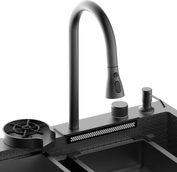 Мойка кухонная со смесителем Diadonna DS7545B-1