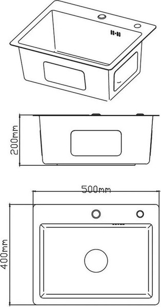 Мойка кухонная Diadonna S5040-1