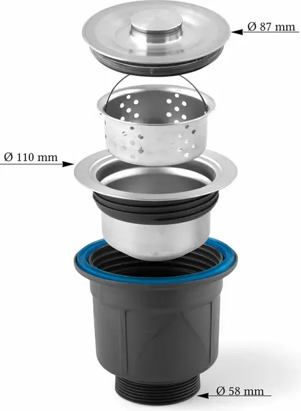 Мойка кухонная Diadonna S6050-2