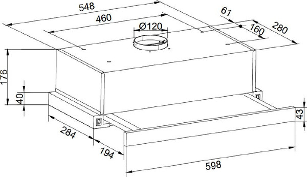 Вытяжка телескопическая ZORG Slim 1030 60 M