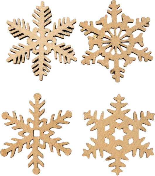 Набор елочных игрушек Dipriz Снежинки Д.7650 - фото