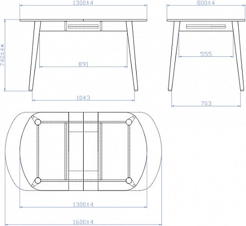 Обеденный стол Мебель-Класс Эней МКЕ-200.12