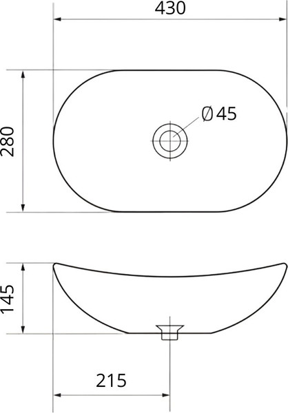 Умывальник Roxen Lune 570225