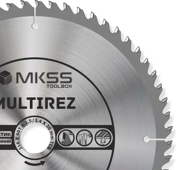 Пильный диск MKSS 216х60Тх1.5/2.4х30мм / MU21606030