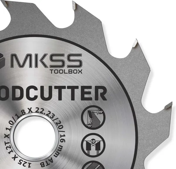 Пильный диск MKSS Woodcutter 125x12Тx22.23/20/16мм / WC12501222