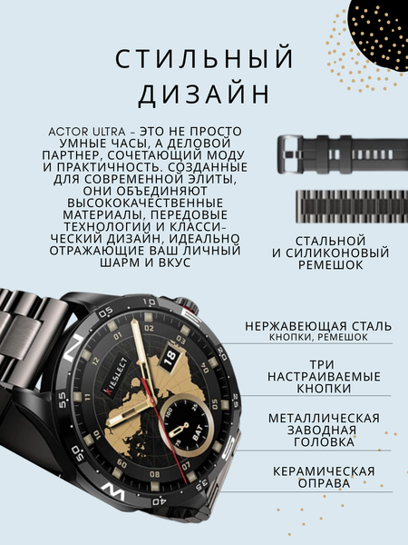 Умные часы Kieslect Actor Ultra / YFT2168EU