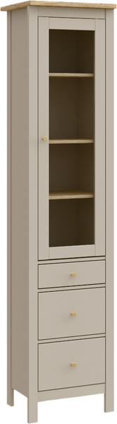 Шкаф-пенал с витриной Mio Tesoro Сага 50 / 2.08.07.120.20 - фото