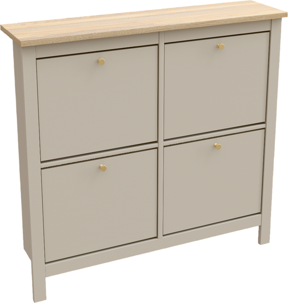 Тумба для обуви Mio Tesoro Сага 113х108 / 2.08.10.180.20 - фото