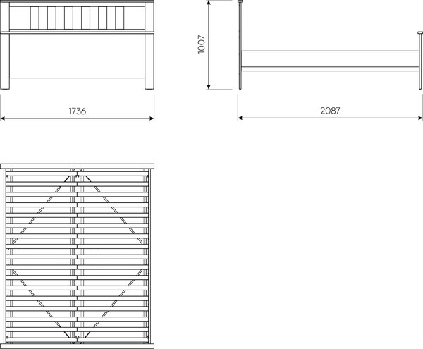 Двуспальная кровать Mio Tesoro Сага 160х200 / 2.08.04.230.20