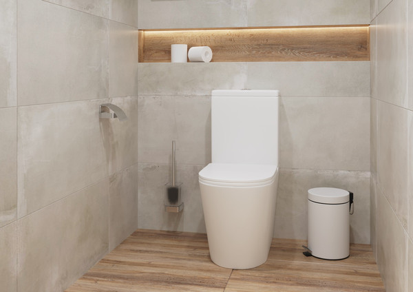 Унитаз напольный Lauter W76 P-TRAP 21122762 + гигиенический душ Glow 21LT0224GL