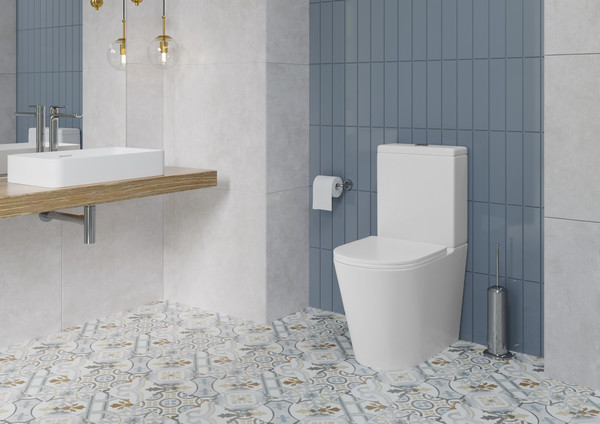 Унитаз напольный Lauter W76 P-TRAP 21122761 + гигиенический душ Jet 21TZ231CH