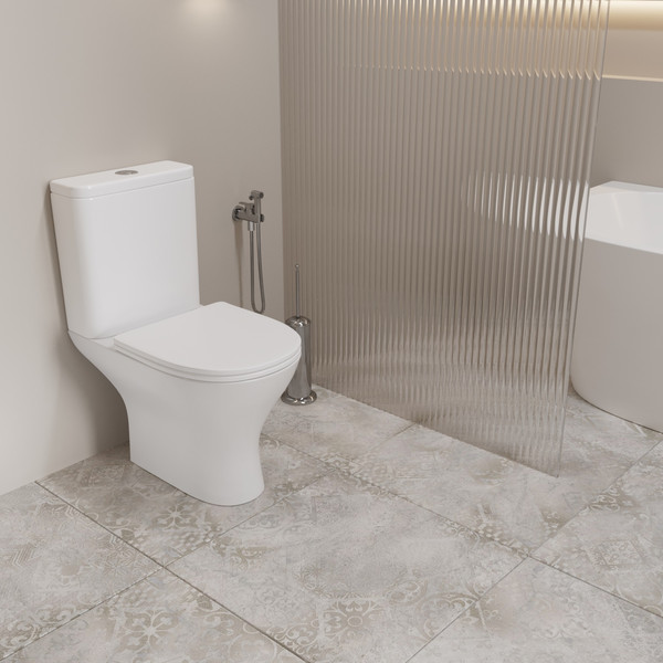 Унитаз напольный Lauter W224 2110224 + гигиенический душ Sano 21LT1294GL