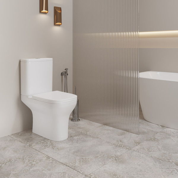 Унитаз напольный Lauter W236 2110236 + гигиенический душ Rinse 21GN4052BM