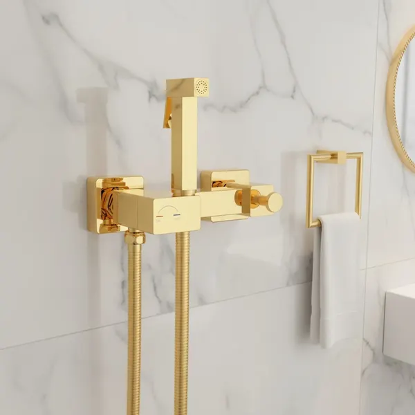 Унитаз напольный Lauter Rimless 21D2203 + гигиенический душ Glow 21LT0224GL