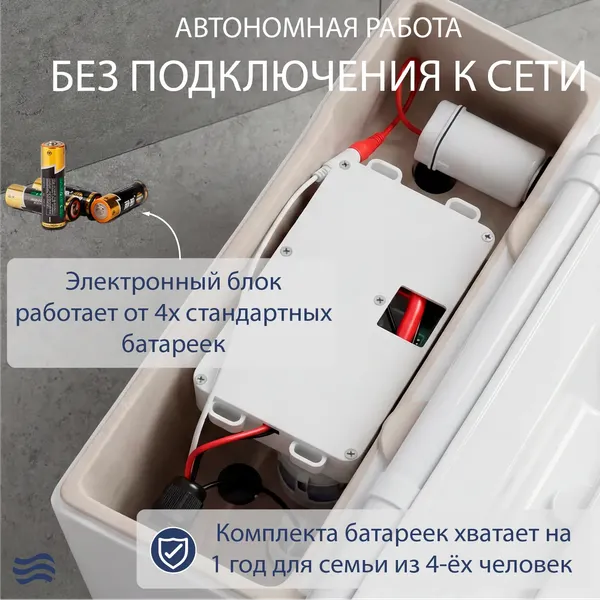 Унитаз приставной Lauter Purity 218116 + гигиенический душ Breez 21GN7072BM