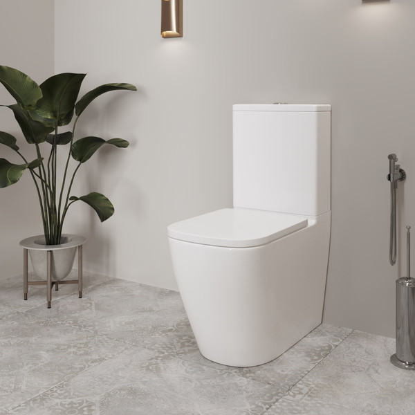 Унитаз напольный Lauter Vortex 2110012VF + гигиенический душ Rainix 21LT7714GL