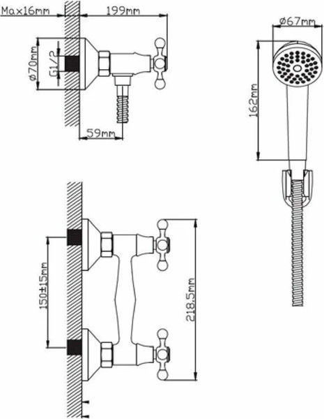 Смеситель Diadonna D200-65