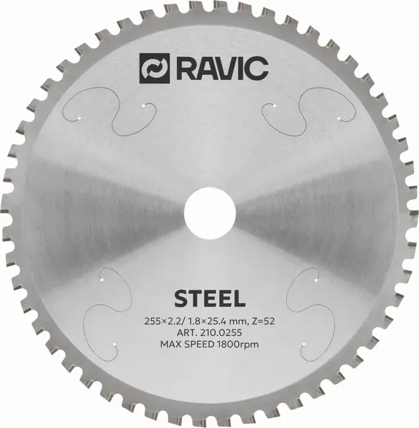 Пильный диск Ravic 255х2.2/1.8х25.4мм Z=52 / 210.0255 - фото