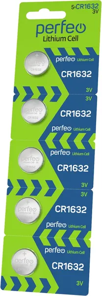Комплект батареек Perfeo Lithium PFCR1632/5BL