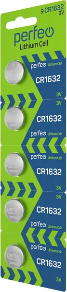 Комплект батареек Perfeo Lithium PFCR1632/5BL