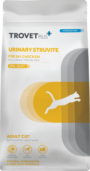 Сухой ветеринарный корм для кошек Trovet Plus Adult Cat Urinary Struvite Fresh Chicken - фото