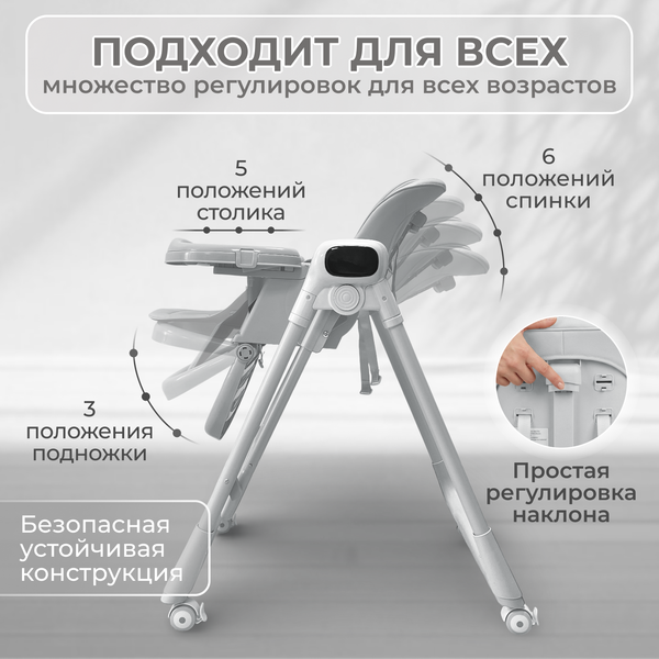 Стульчик для кормления Bubago Aurora BG 198-1