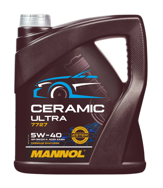 Моторное масло Mannol 7727 Ceramic Ultra 5W-40 / MN7727-4 - фото