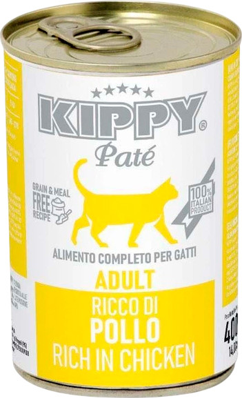 Влажный корм для кошек Kippy Cat Паштет беззерновой для всех пород с курицей - фото