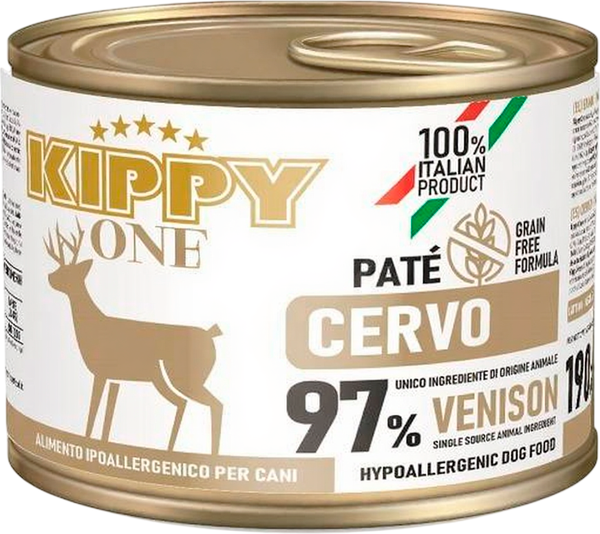 Влажный корм для собак Kippy One Monoprotein Hyppoallergenic для всех пород Оленина - фото